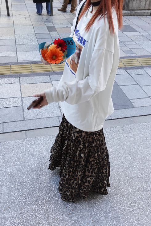 レオパードボリュームスカート